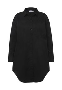 LONGBLOUSE LONG-SLEEVE BUSINESSBLOUSE - Vapaa-ajan kauluspaita - black