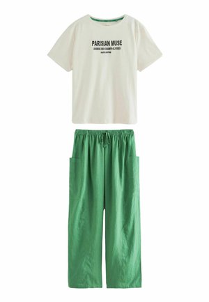SHORT SLEEVE  - REGULAR FIT SET - Yöasusetti - green paris