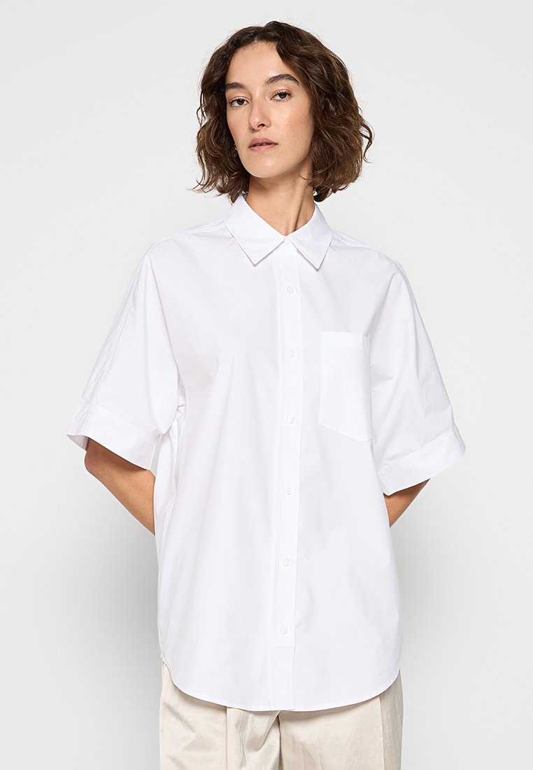 Calvin Klein Overhemdblouse wit Calvin Klein Overhemdblouse wit