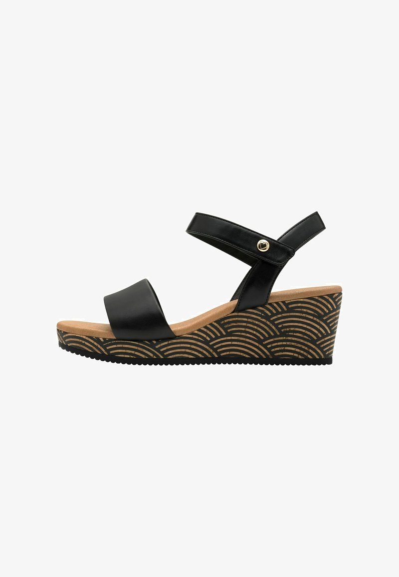 Marco Tozzi Plateausandaler - black