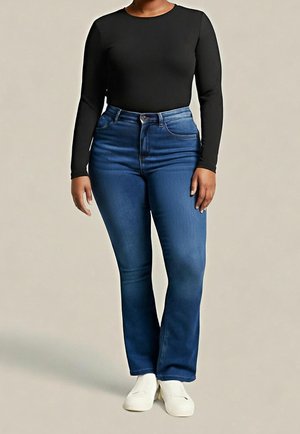 Noisy May, Jean bootcut - blue denim