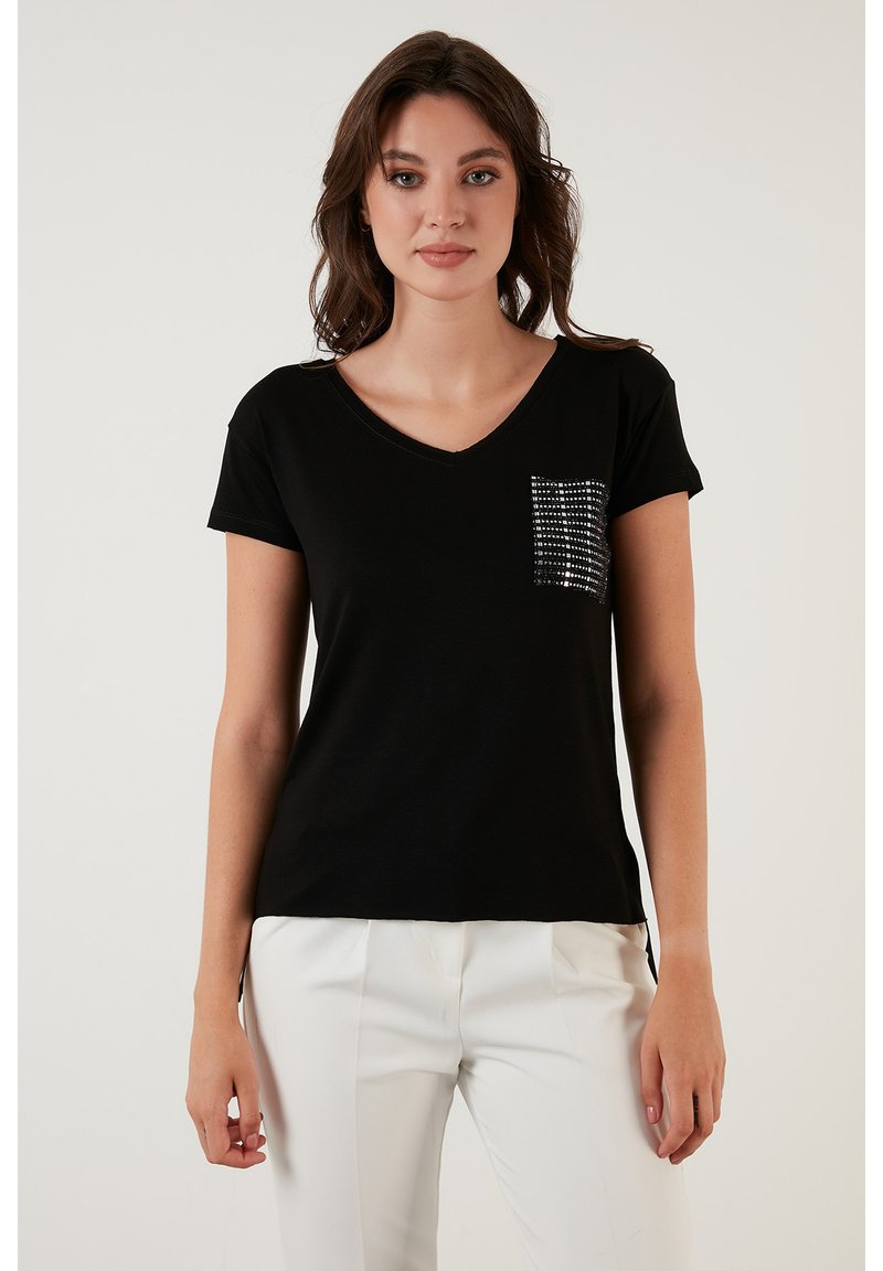 Lela Boxy Shirt, Black Japanese Denim