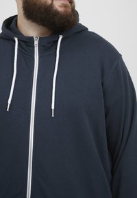 Solid Felpa con zip - blue