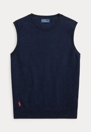 SLEEVELESS CREWNECK SWEATER - Μπλούζα - hunter navy