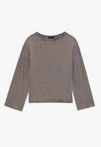 Tops ar garām piedurknēm - dark gull grey washed