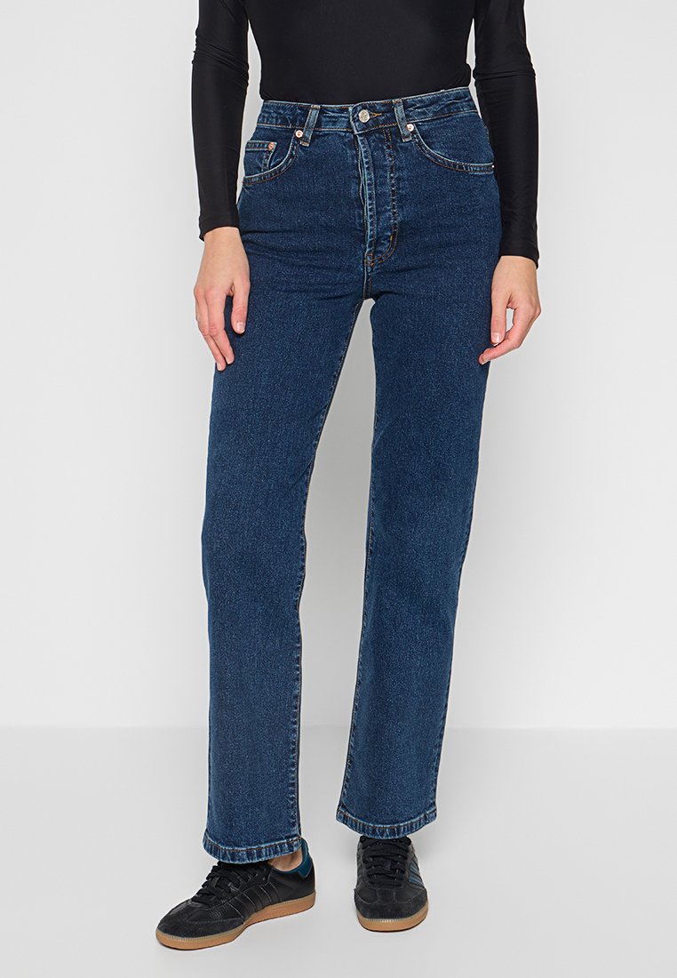 Woodbird Straight leg jeans donkerblauw