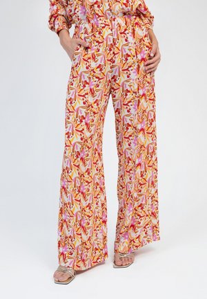 AN'GE PRINTED PREPY - Pantalon classique - blizzard rose