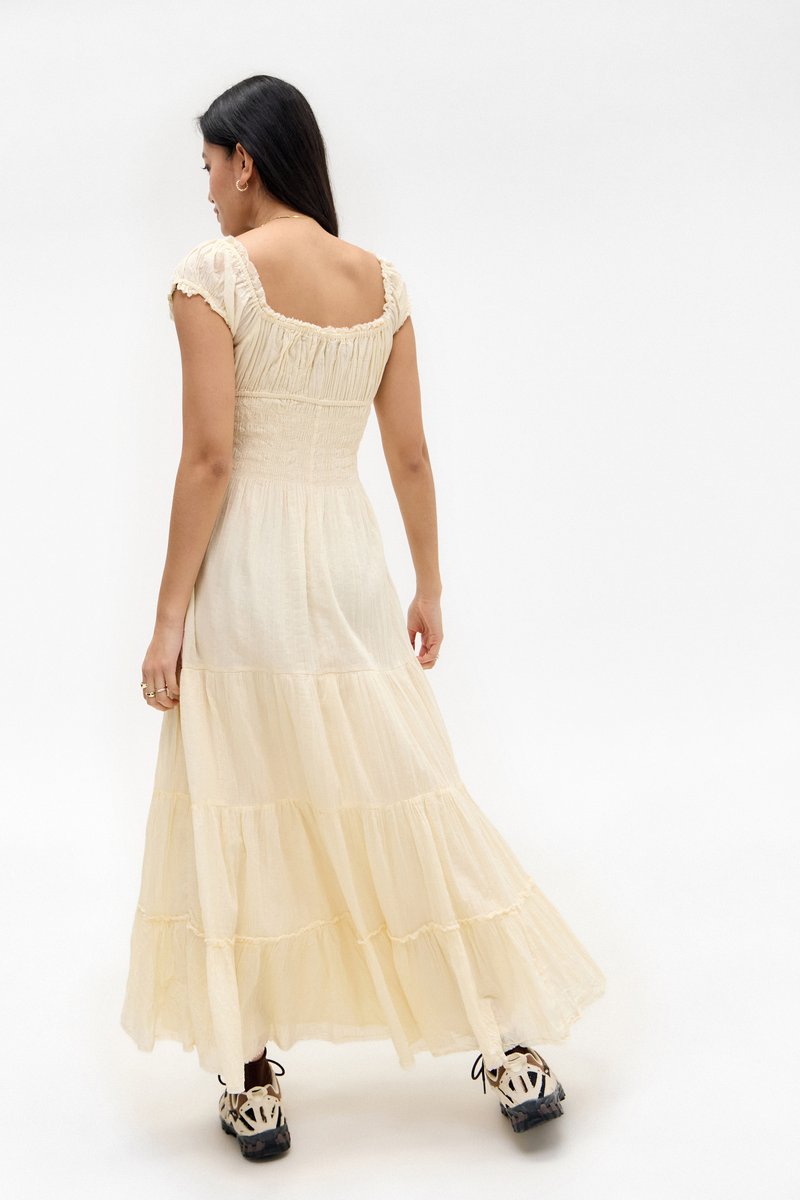 BDG Urban Outfitters SIENNA MAXI DRESS - Day dress - buttermilk/off-white -  Zalando.ie
