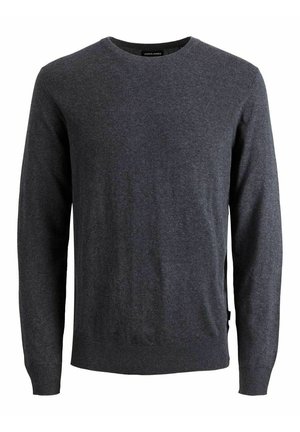 Strickpullover - mottled dark grey