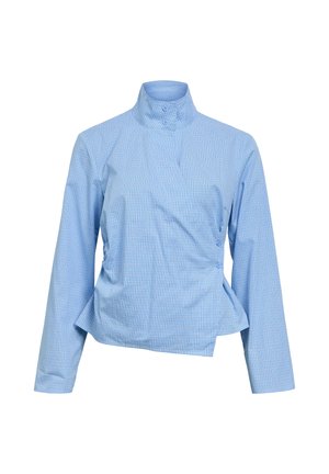 Object, WRAP TOP HIGH COLLAR - Blouse - kentucky blue