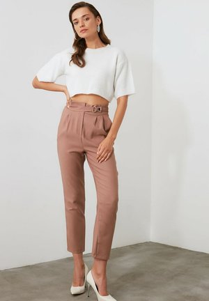 Trousers - beige