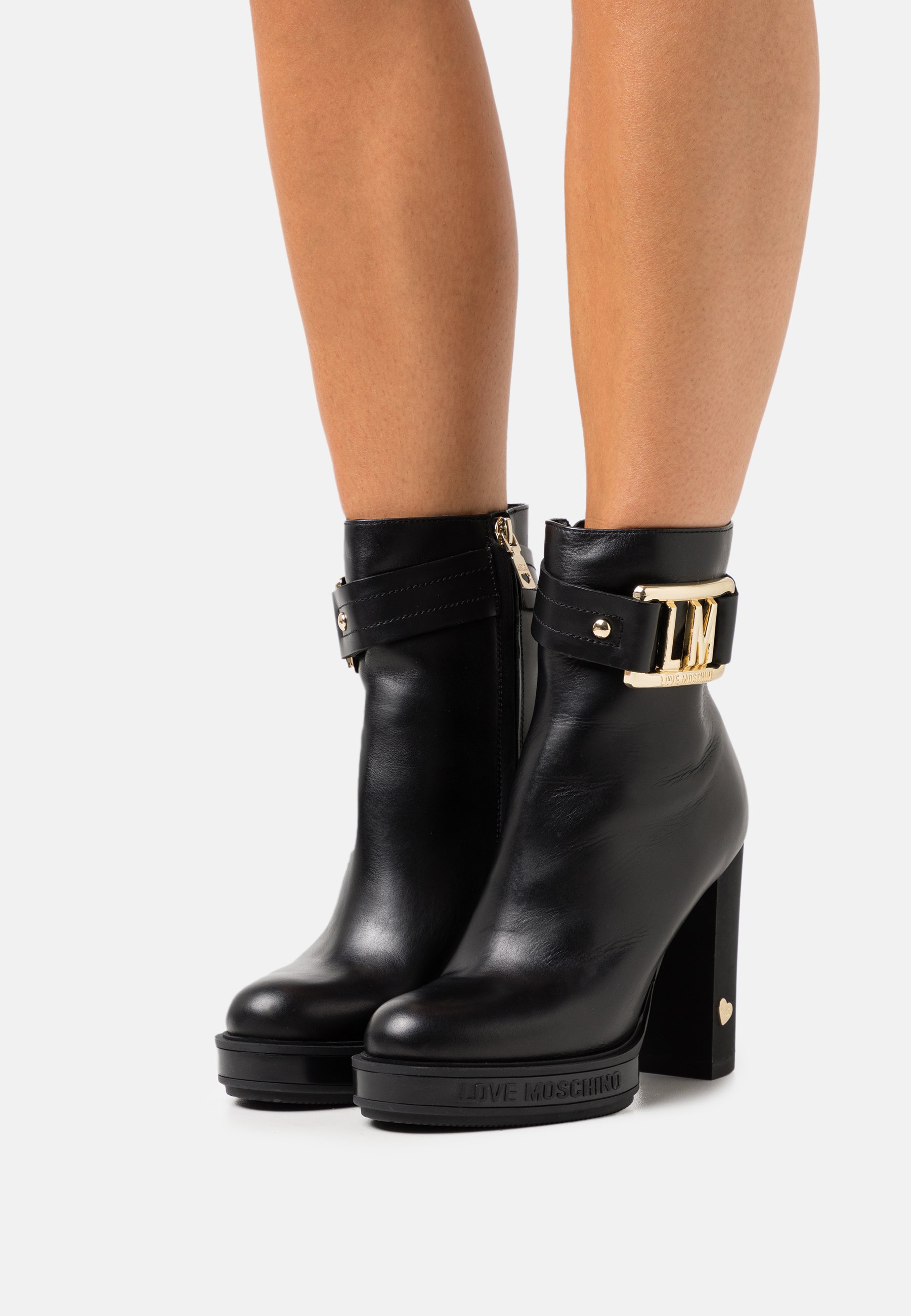 moschino platform boots