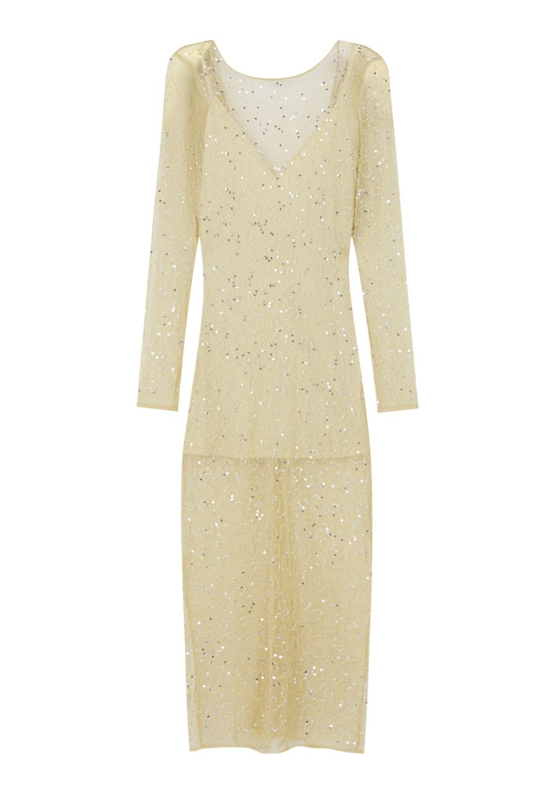 PULL&BEAR Cocktailjurk goudkleurig