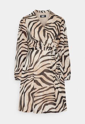 DKNY Koktélruha / Partiruha - black/irish cream multi