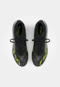 adidas Performance F50 LEAGUE FG/MG - Firm-ground football boots - core black/iron metallic/lucid lemon