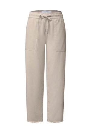 Street One Studio, MID-WAIST STRAIGHT-LEG PANTS IN A LOOSE FIT - Jean boyfriend - dark creamed sand