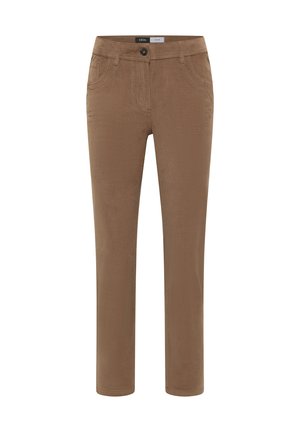 Cecil, MID WAIST SLIM LEG HOSE IM SLIM FIT - Pantalon classique - earthy taupe