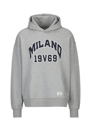 OVERSIZED QUENTINO COLLEGE - Hoodie - grey melange