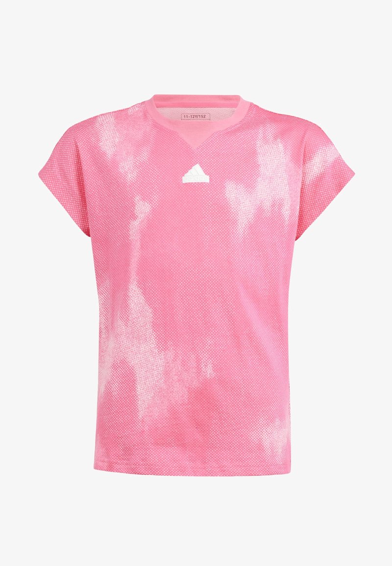 adidas Sportswear FUTURE ICON ALLOVER PRINTED KIDS - T-Shirt print - pulse magenta white