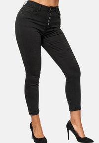 Elara HIGHWAIST - Vaqueros pitillo - schwarz