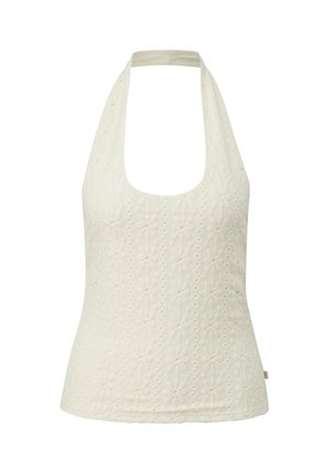 QS, T-SHIRT - Blouse - ecru