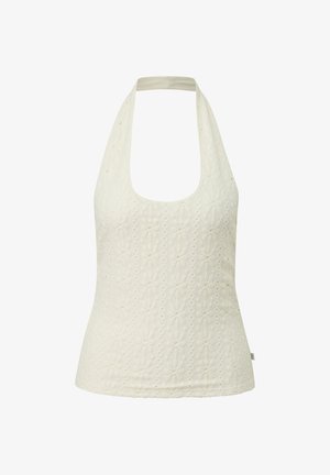 QS, T-SHIRT - Blouse - ecru