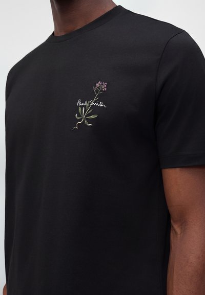 Paul Smith MENS FLOWER - Μπλουζάκι με στάμπα - black