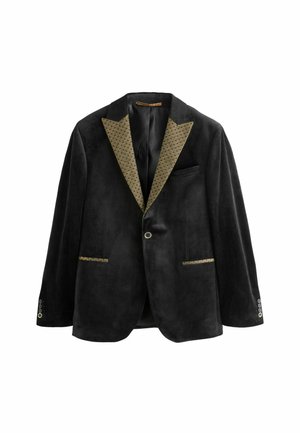 REGULAR FIT  LAPEL GEO DETAIL - Blézerkabát - black gold