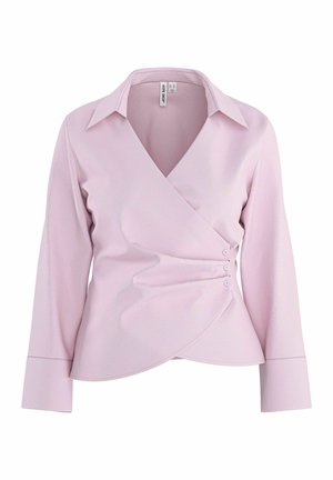HYPEDROP, Long sleeved HDNESSA FITTED WRAP - Button-down blouse - sweet taffy