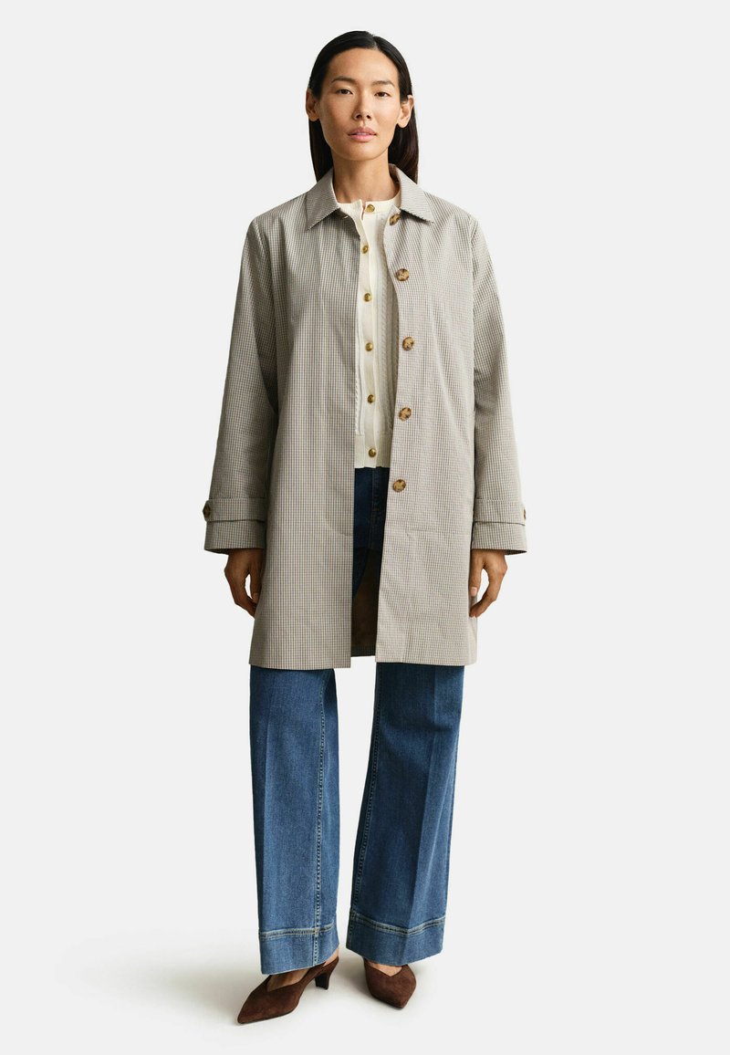 GANT CHECKED CAR - Krátký kabát - oat beige
