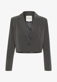 Selezionato, grey melange pin stripe