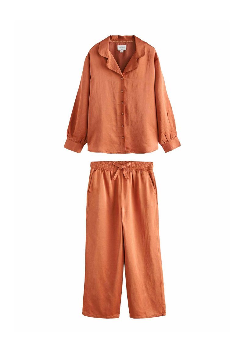 Next REGULAR FIT - BUTTON THROUGH SET - Pyžamová súprava - orange