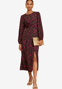 Love & Roses TWIST LONG SLEEVE REGULAR FIT - Dnevna haljina - brown animal