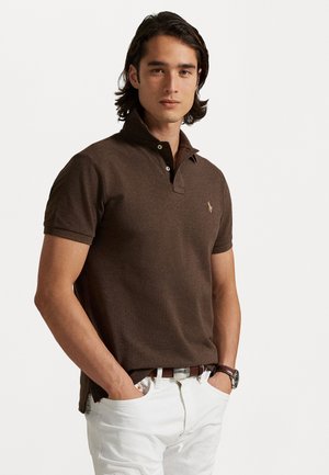 THE ICONIC MESH POLO SHIRT - Polo krekls - nutmeg brown