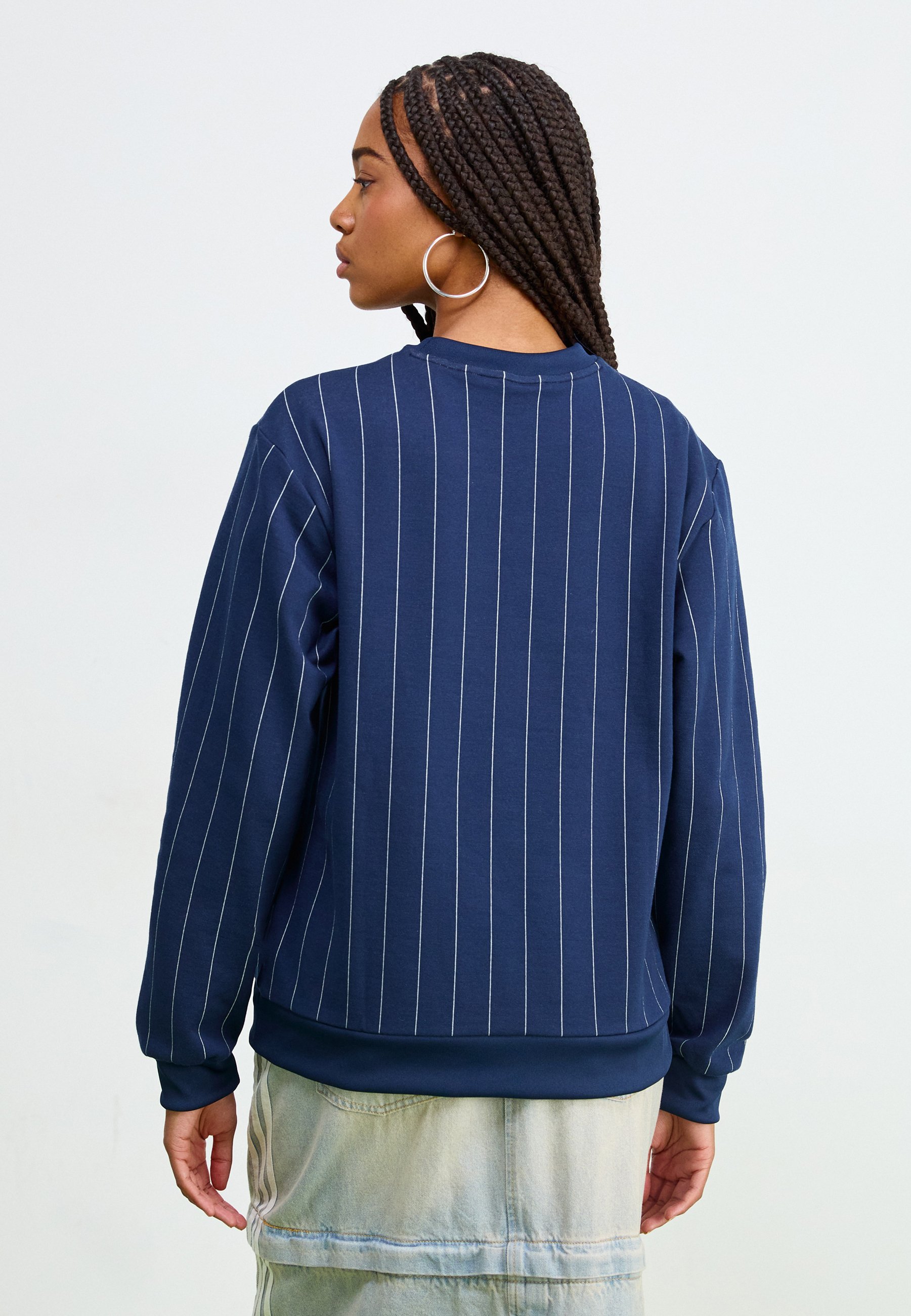 adidas Originals PINSTRIPE - Sweatshirt - night indigo/off