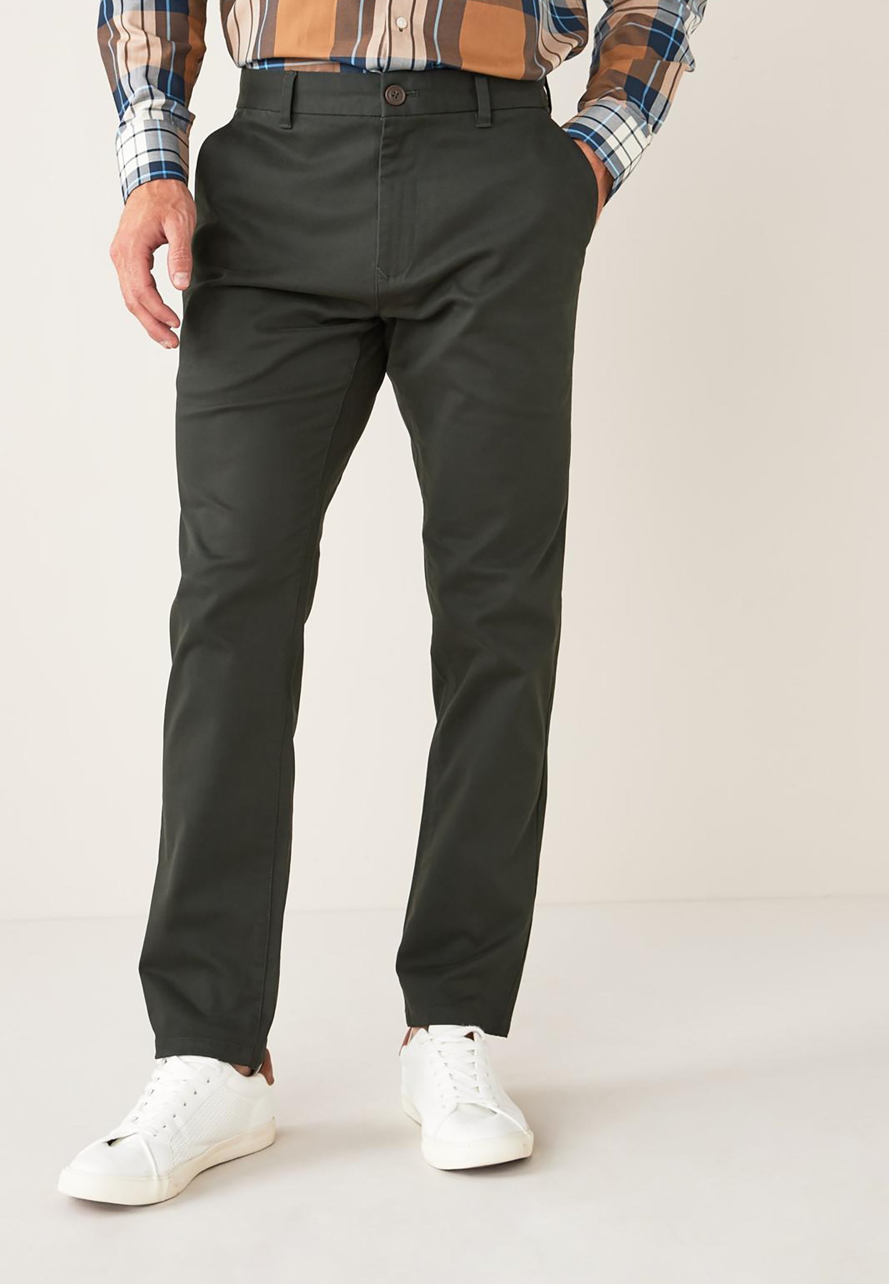 Next SLIM - Pantalones chinos - mottled olive/verde jaspeado - Zalando.es