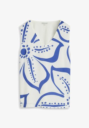 TOM TAILOR, TOP MIT BLUMENMUSTER - Blouse - whisper white