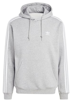 adidas Originals ADICOLOR CLASSICS 3-STRIPES - Kapuzenpullover - medium grey heather