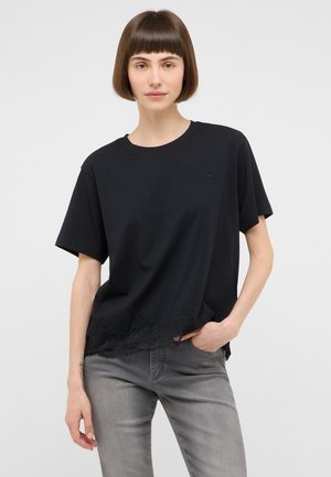 Mustang, T-Shirt print - schwarz