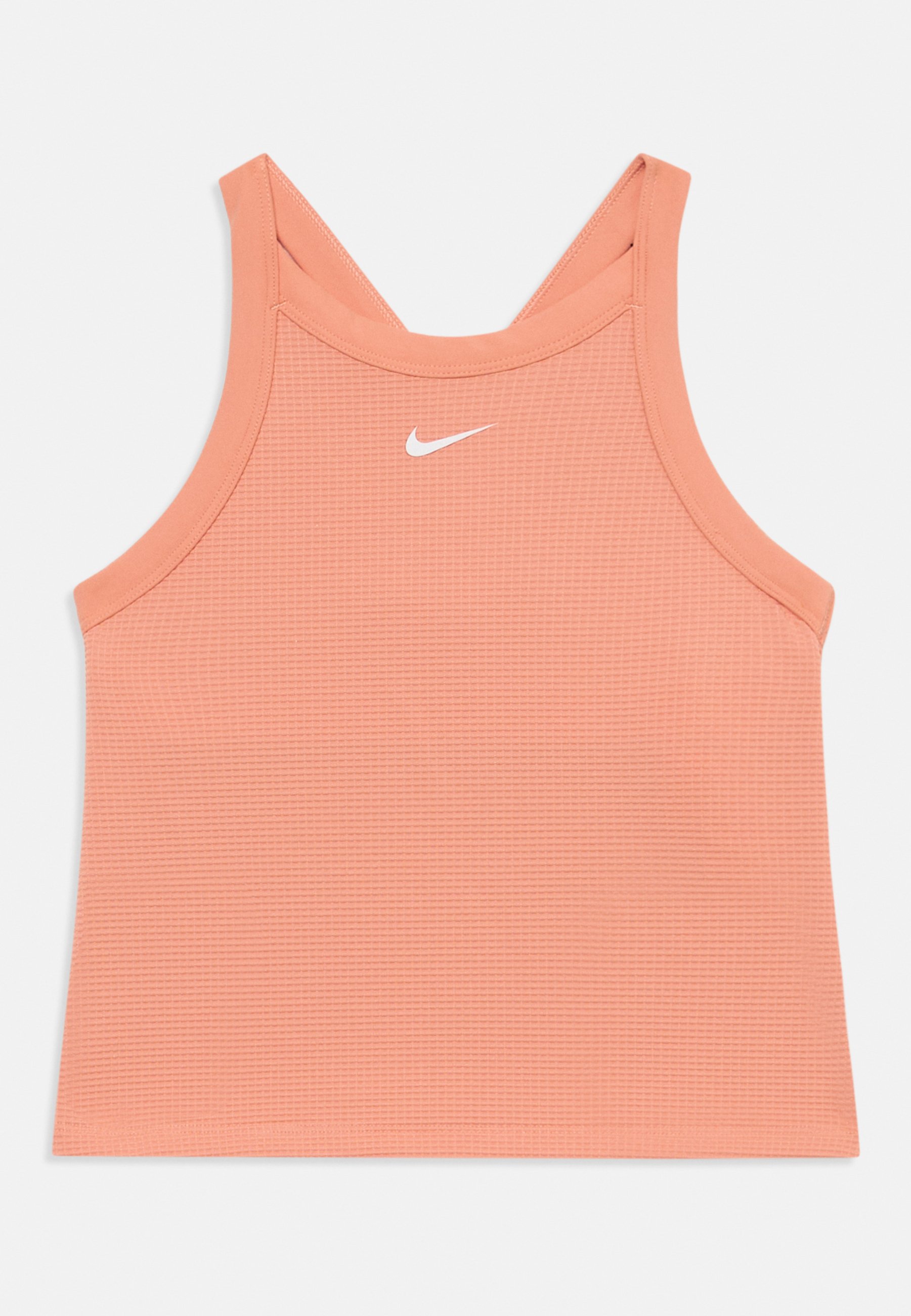 nike peach crop top