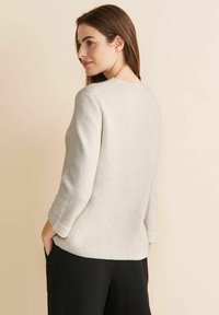 Street One MELANGE  - Strickpullover - weiß