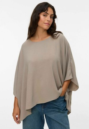 VMALVA O NECK PONCHO - Tunique - moon rock