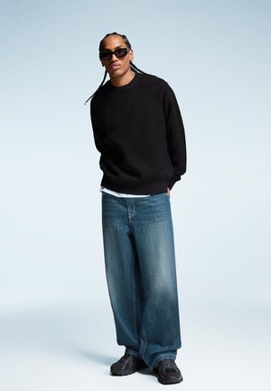 Bershka SUPER-BAGGY - Blugi loose fit - green