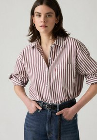 Levi's® HARLIE BOYFRIEND - Camicia - serafina stripe choc