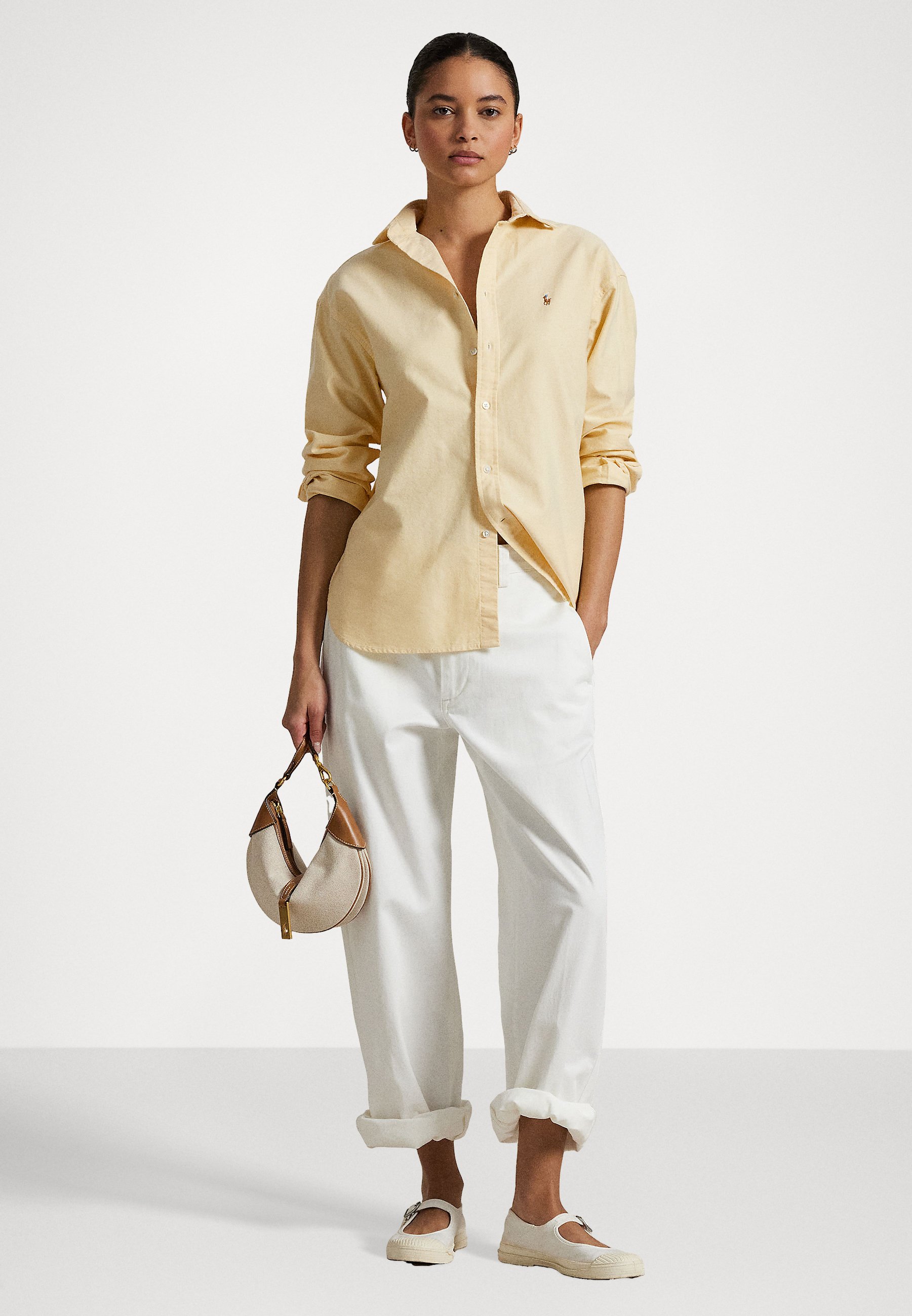 売れ筋商品|||ラルフローレン シャツ レディース トップス RELAXED FIT COTTON OXFORD SHIRT - Button-down blouse - wicket yellow Polo Ralph Lauren RELAXED FIT COTTON OXFORD SHIRT - Button