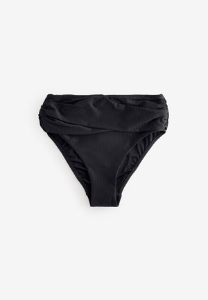 Mint Velvet, TEXTURED WRAP HIGH WAIST TUMMY CONTROL - Bas de bikini - black