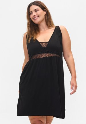 MIT DETAILS - Chemise de nuit / Nuisette - black