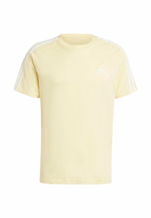 ESSENTIALS SINGLE 3-STRIPES - Camiseta estampada - almost yellow