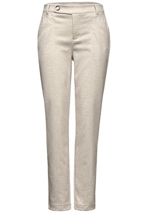 CASUAL FIT - Tygbyxor - weiß