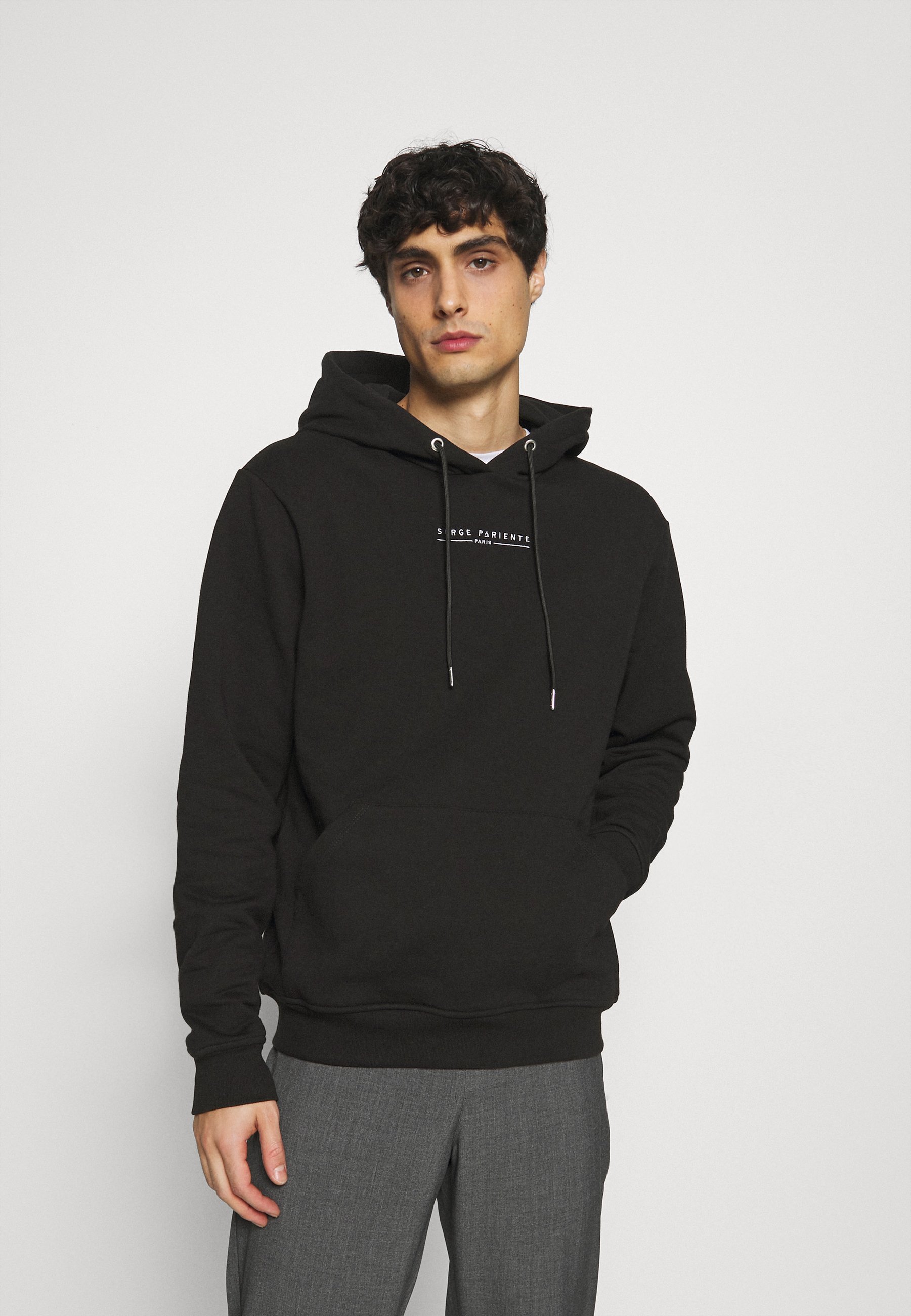 black serge hoodie